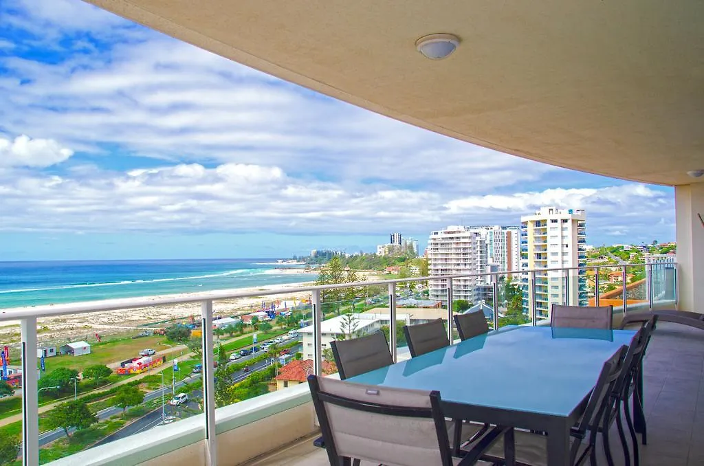 **** Lägenhetshotell Kirra Surf Apartments Guldkusten Australien